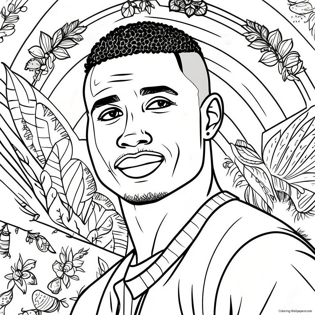 Jalen Hurts Coloring Page 25225