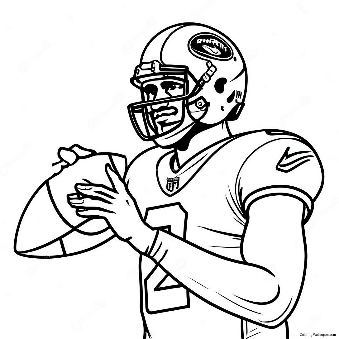 Jalen Hurts Coloring Page 25227