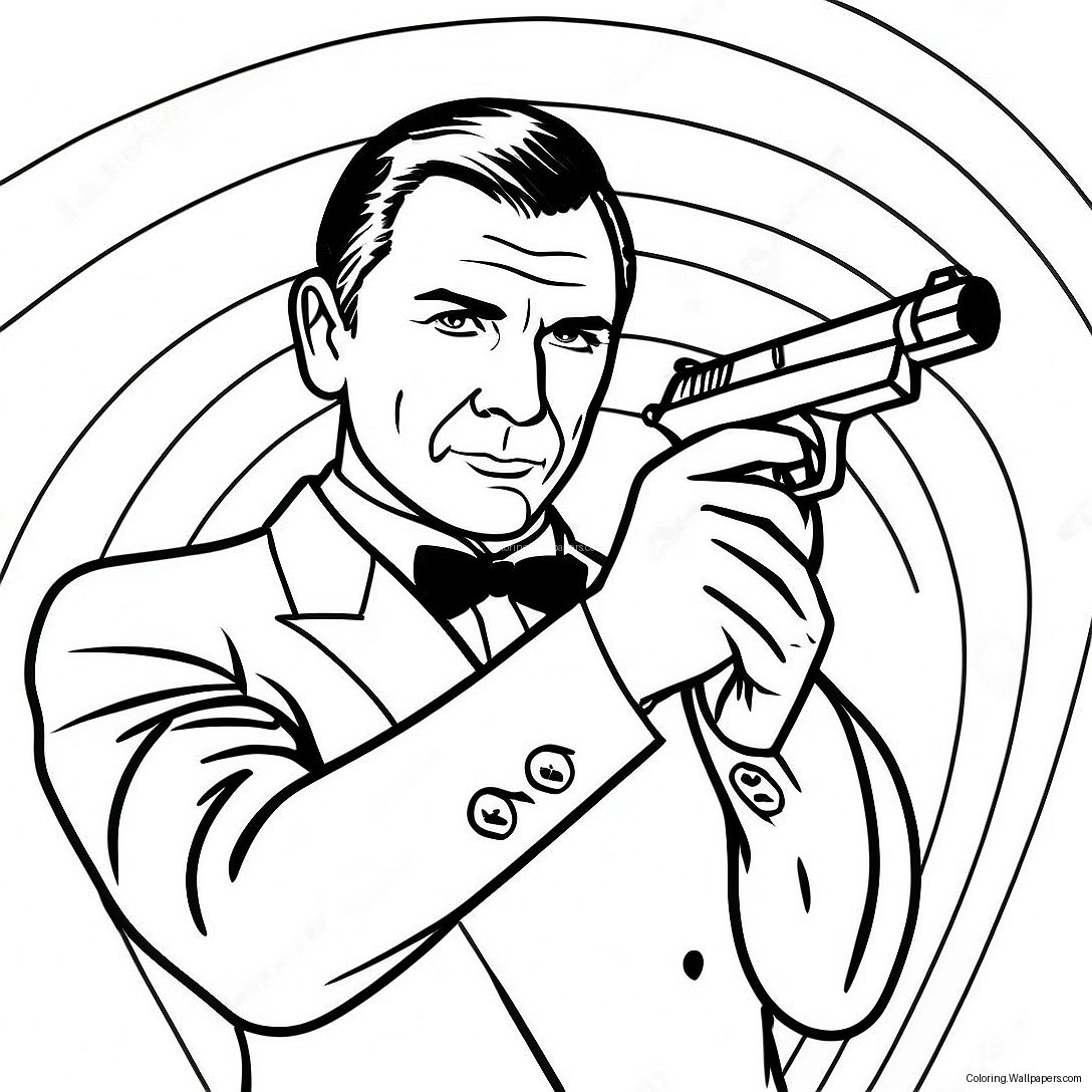 James Bond Ausmalbild 43154