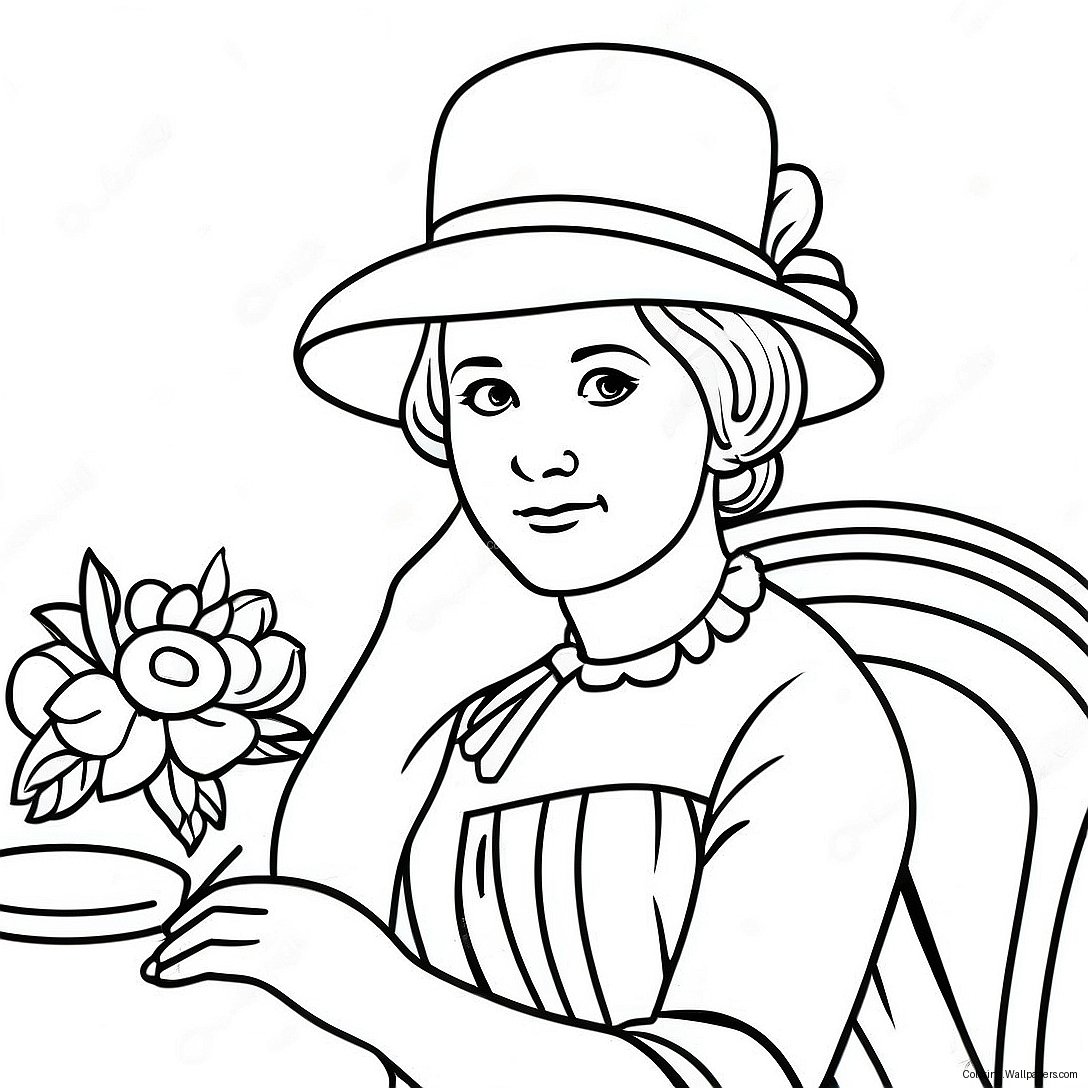 Jane Austen Coloring Page 43911