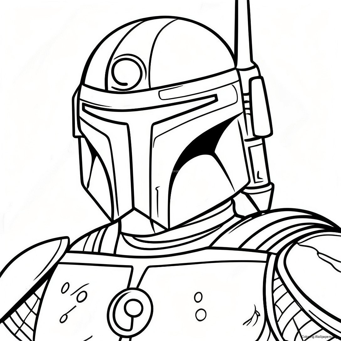 Página Para Colorir Do Jango Fett 57573