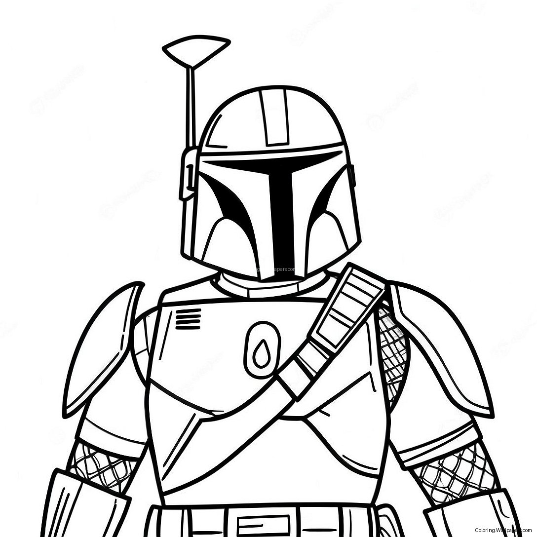 Página Para Colorear De Jango Fett 57575