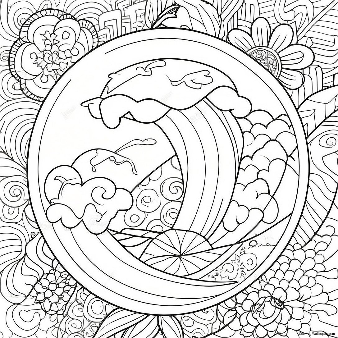 Japan Flag Coloring Page 58169