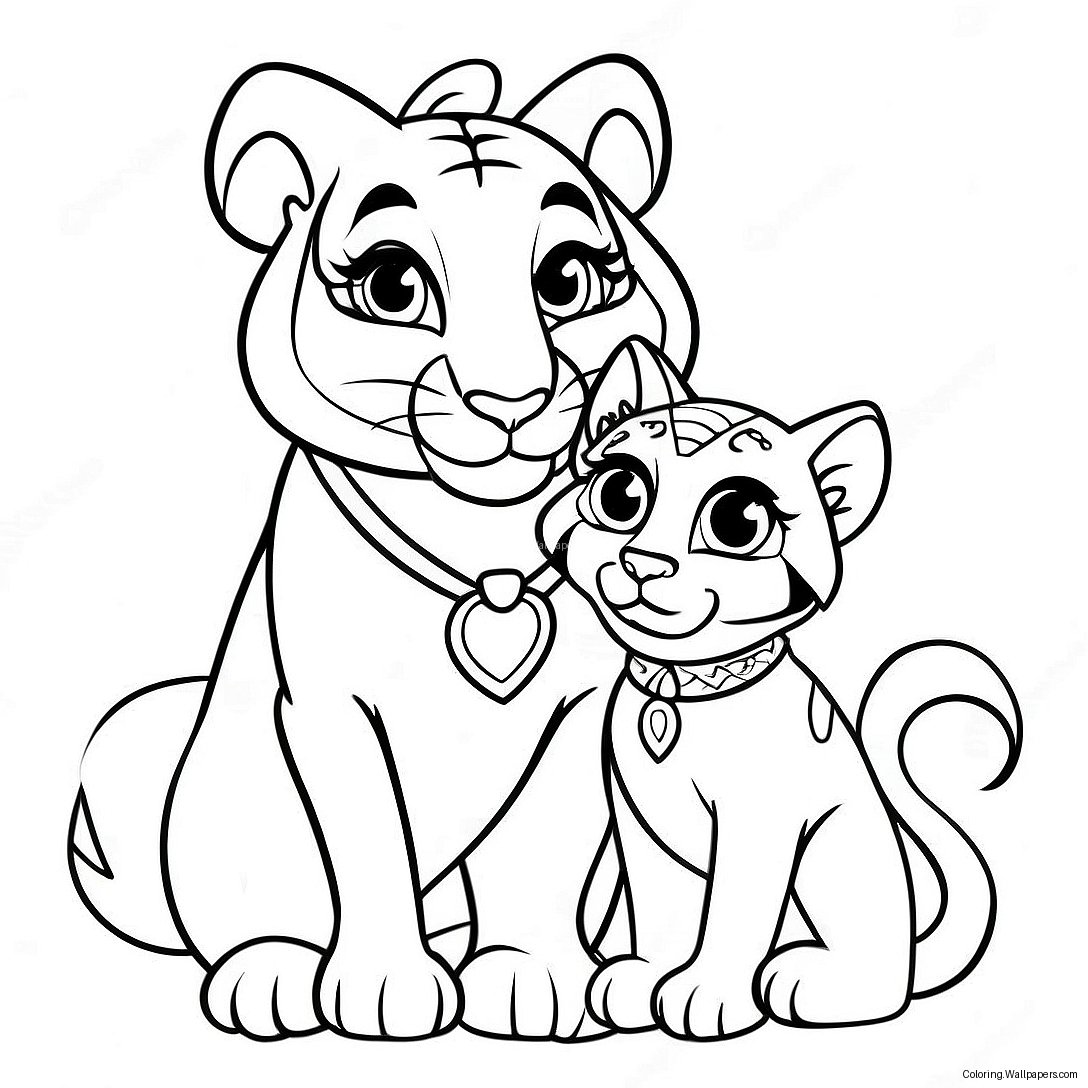 Página Para Colorear De Jasmine Y Rajah 20189