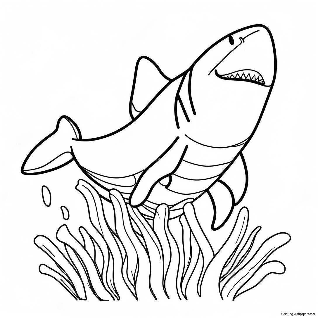 Jaws Shark Coloring Page 16997