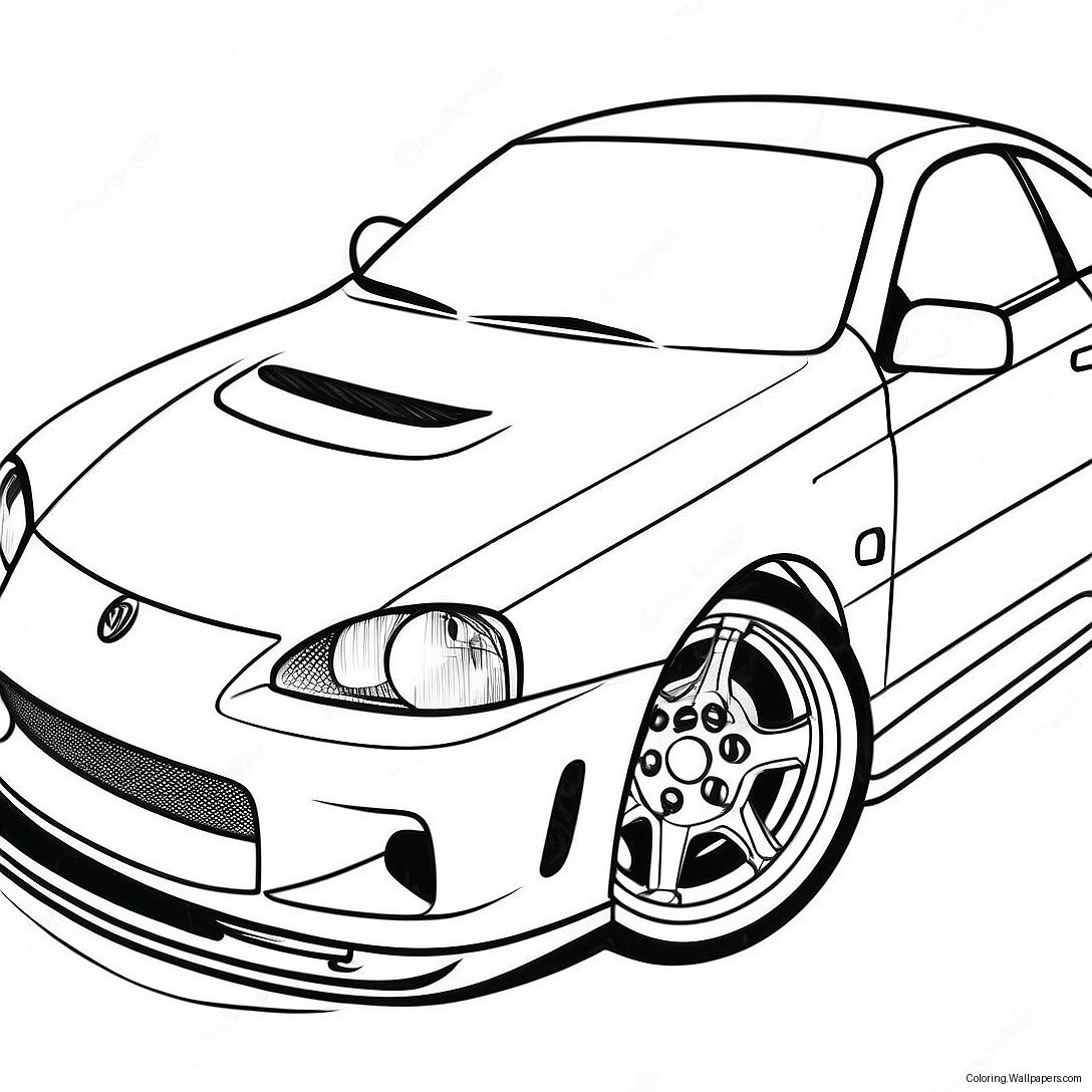 Jdm Car Coloring Page 9990