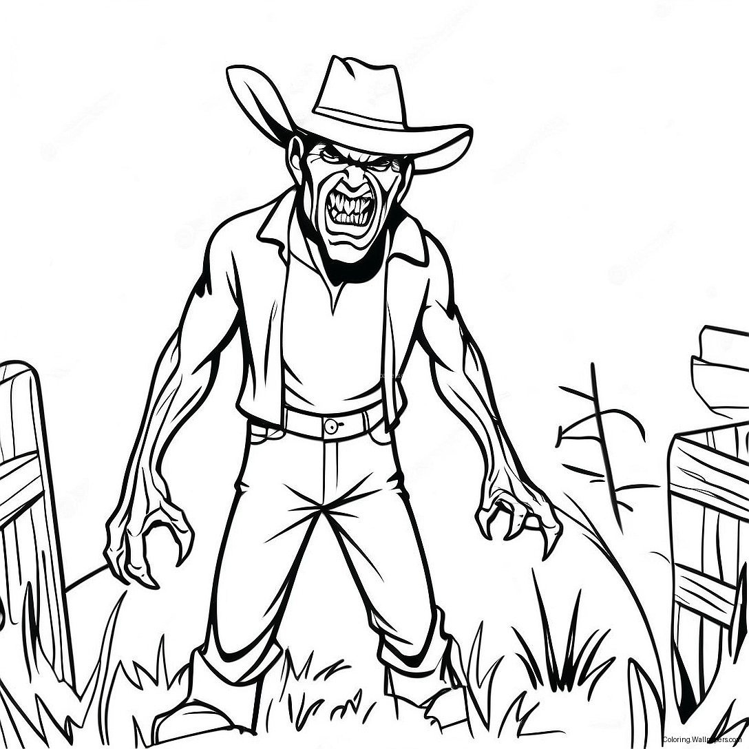 Jeepers Creepers Scary Monster Coloring Page 54614