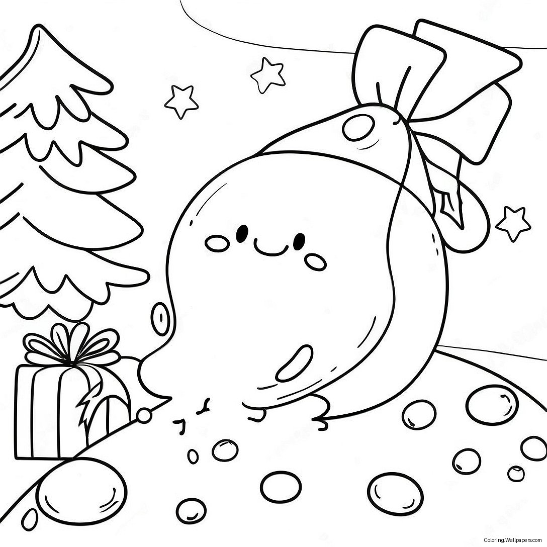 Jellybean Christmas Adventure Coloring Page 24600