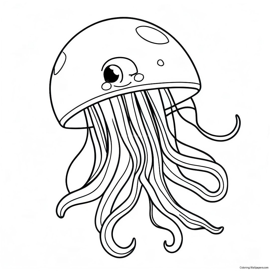 Jellyfish Coloring Page 1747