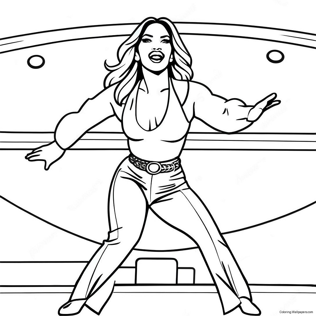 Jennifer Lopez Auftritt Auf Der Bühne Ausmalbild 38101