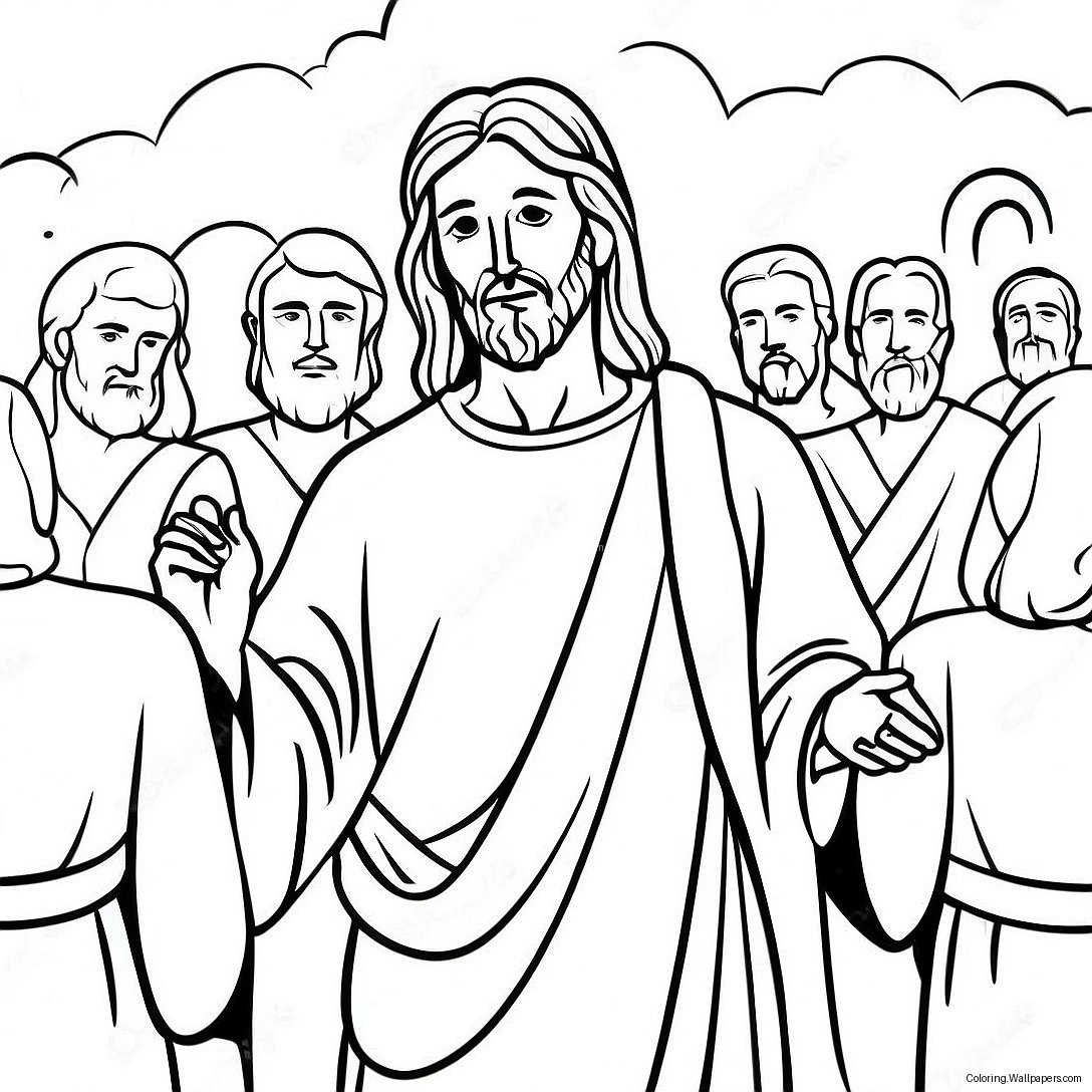 Jesus Heals Coloring Page 15654