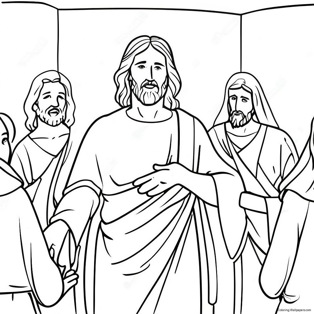 Jesus Heals Coloring Page 15656