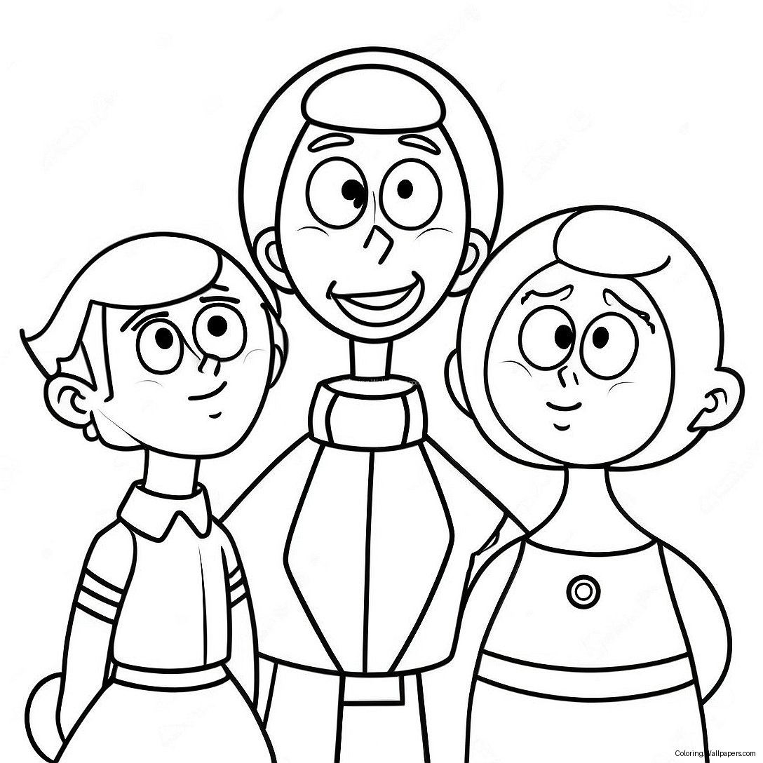 Jetsons Family Coloring Page 18615