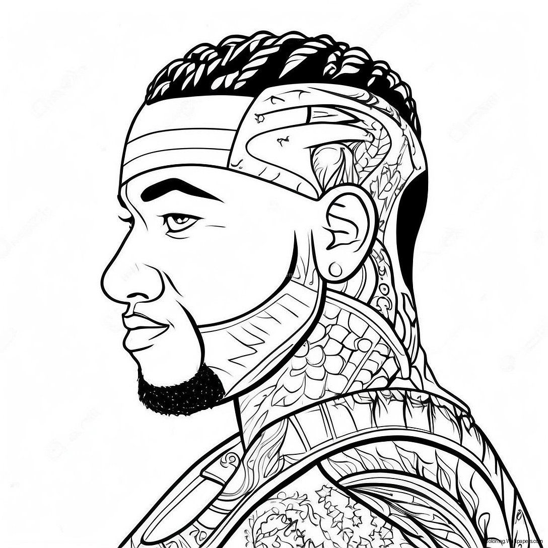 Jey Uso Coloring Page 28714