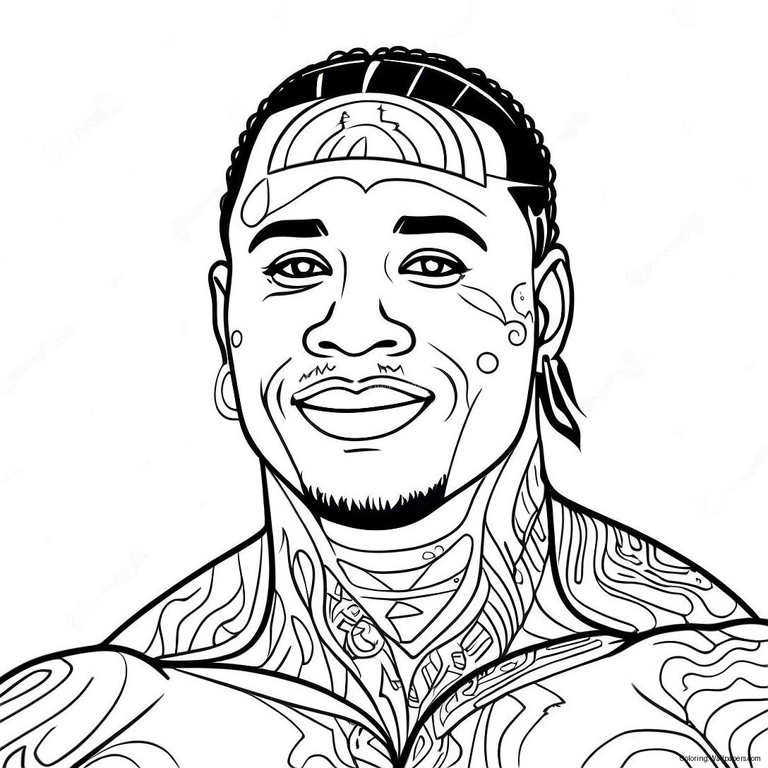 Jey Uso Coloring Page 28715