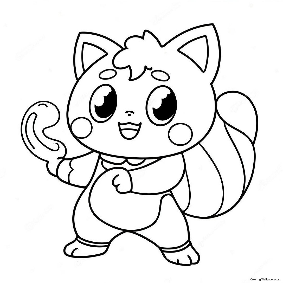 Jibanyan Yo Kai Coloring Page 50802