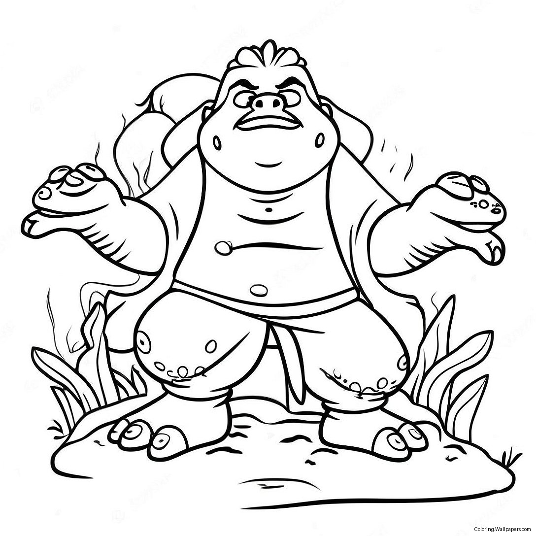 Jiraiya Summoning Toads Coloring Page 48626