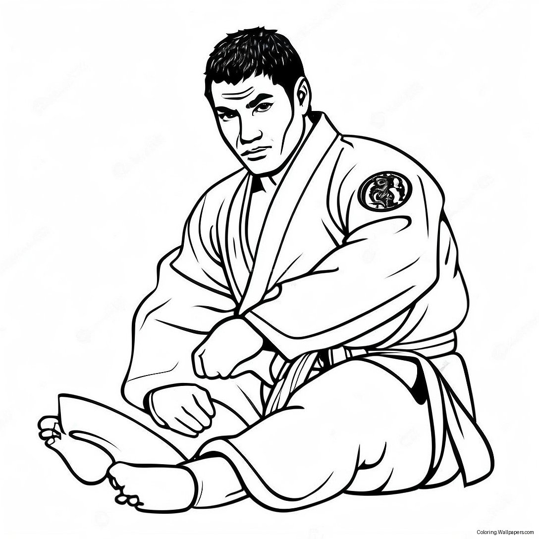 Jiu Jitsu Kleurplaat 31373