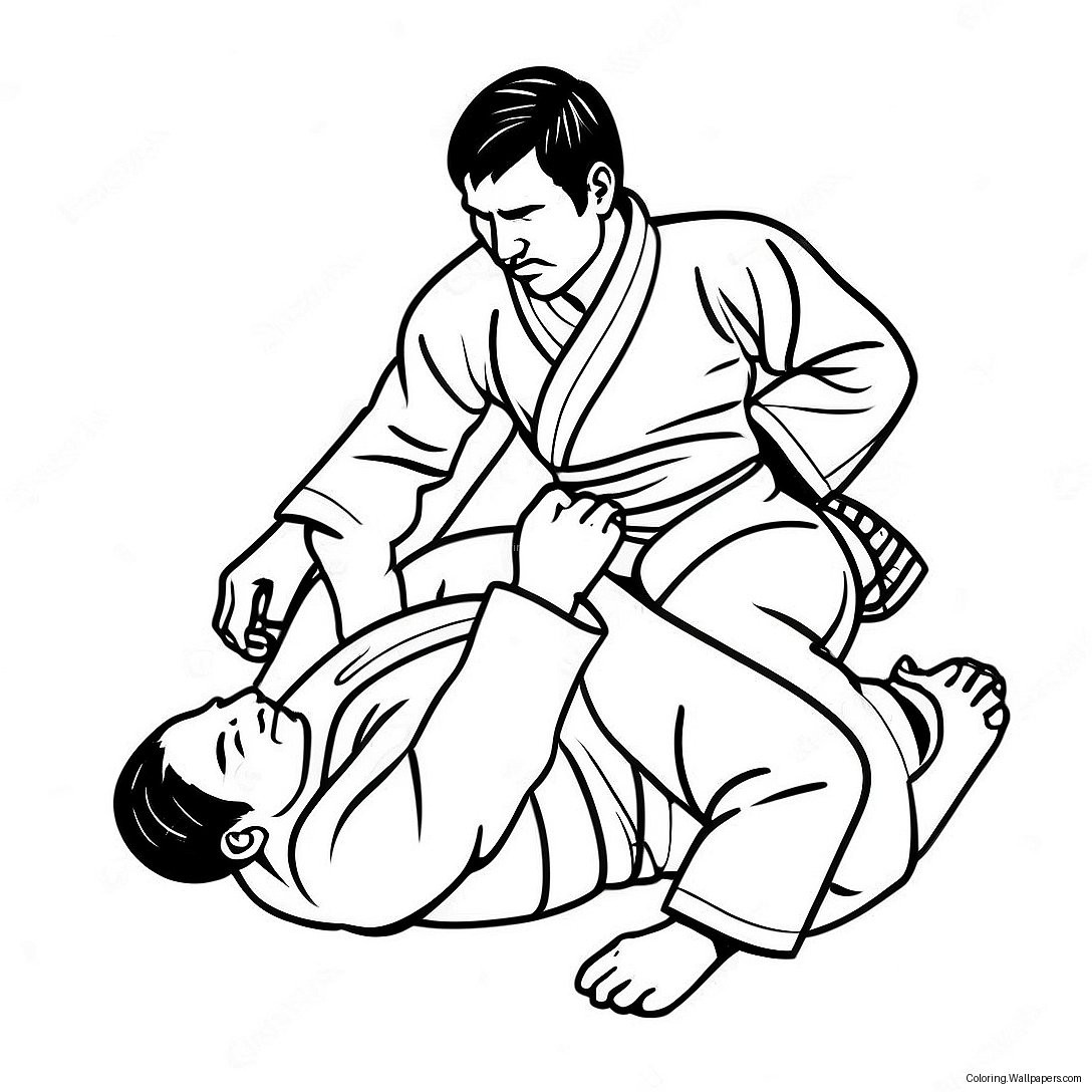 Jiu Jitsu Coloring Page 31375