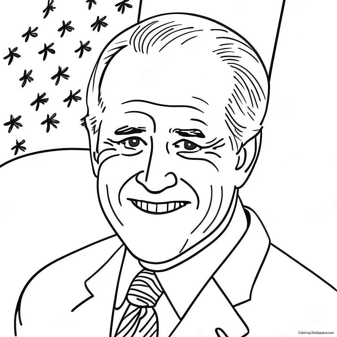 Página Para Colorir De Joe Biden 38429