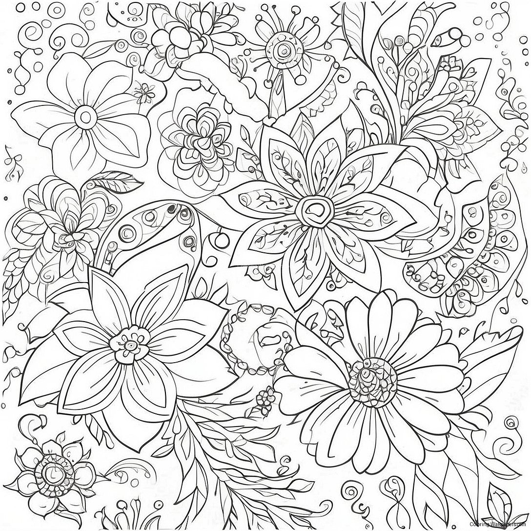 Page À Colorier Fantasy Florale De Johanna Basford 24263