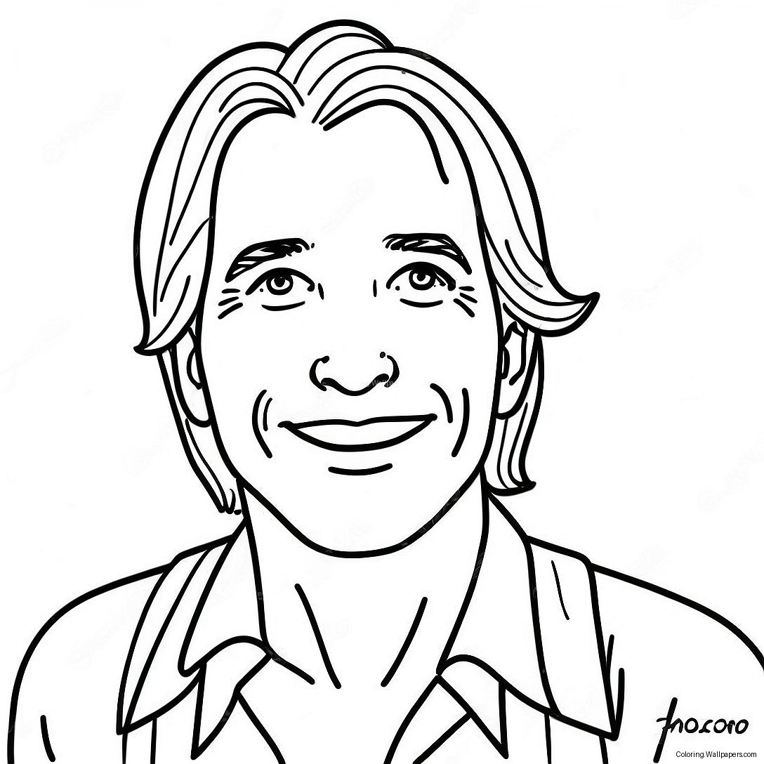 John Smiling Coloring Page 54769