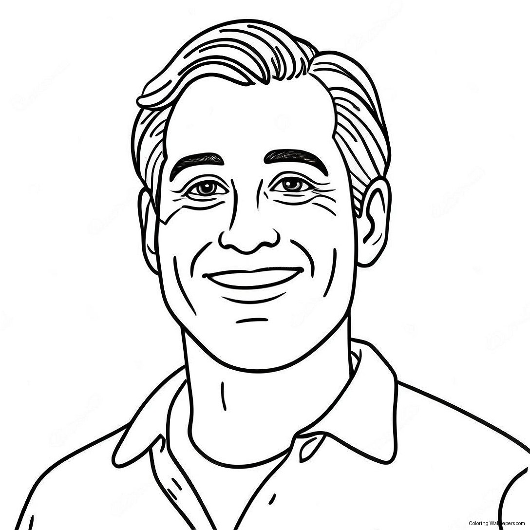 John Smiling Coloring Page 54772