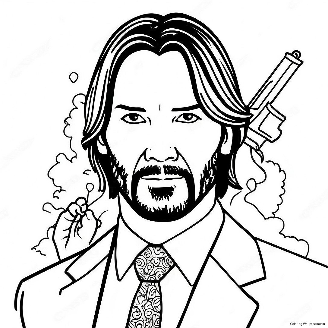 Página Para Colorear De John Wick 26095