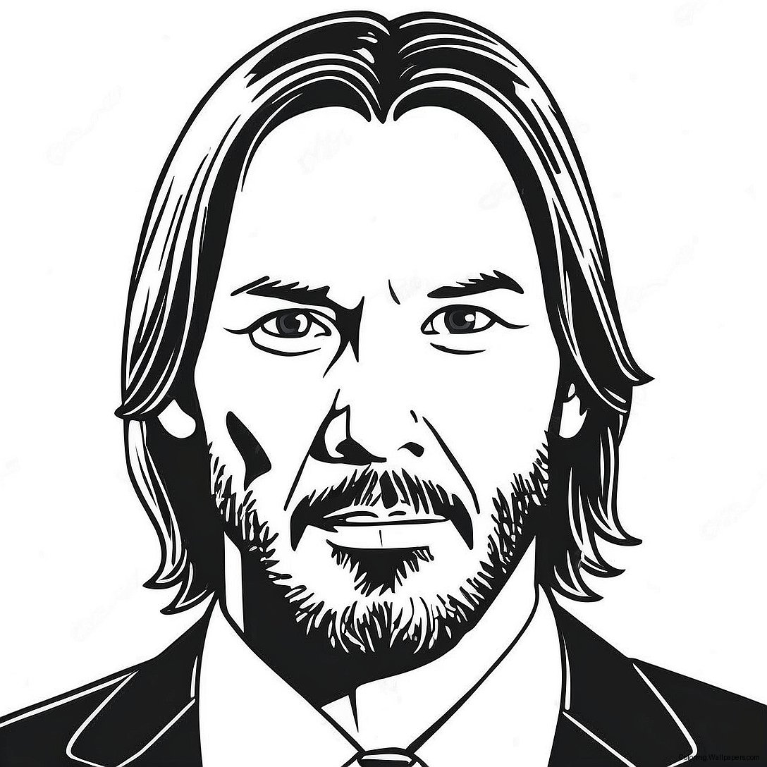 John Wick Coloring Page 26096