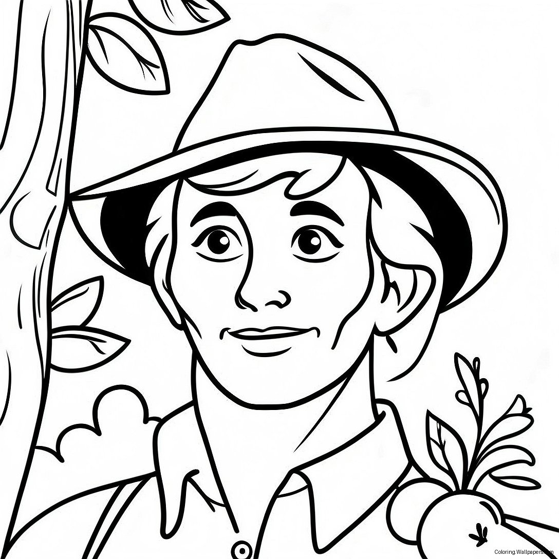 Johnny Appleseed Coloring Page 42792