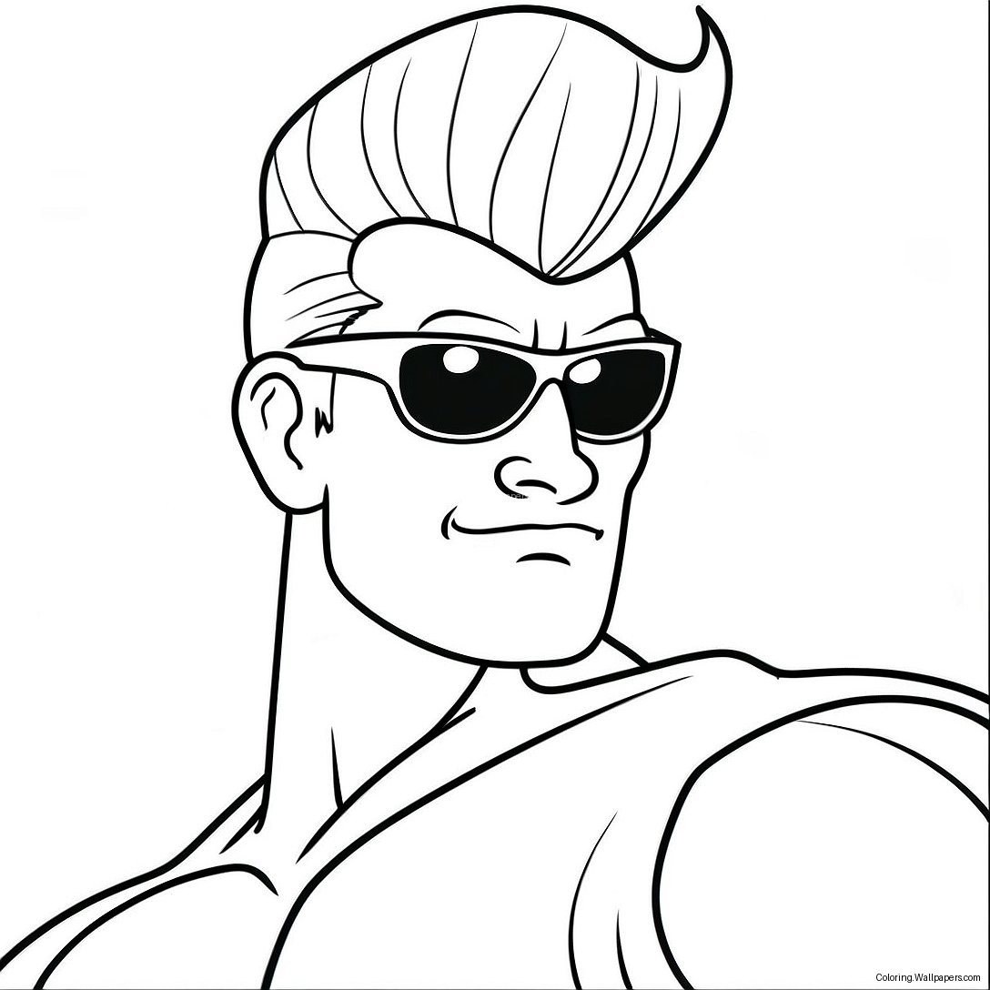 Johnny Bravo Coloring Page 29491