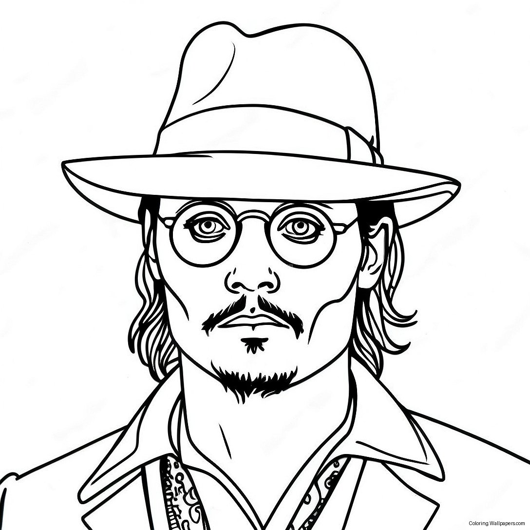 Pagina De Colorat Cu Johnny Depp 39982