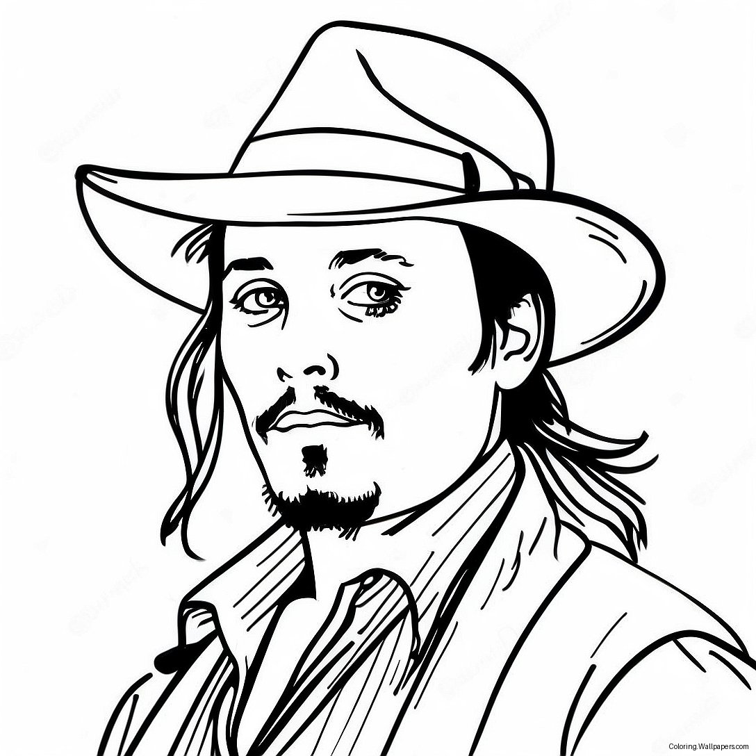 Johnny Depp Coloring Page 39983