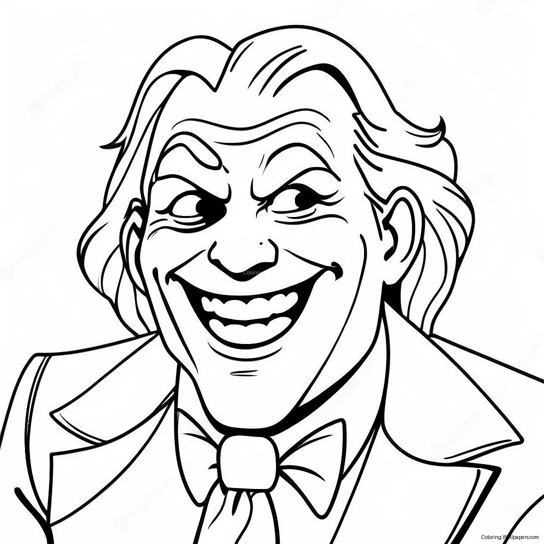 Joker Laughing Coloring Page 47038