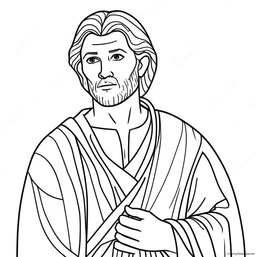 Joseph With Colorful Coat Coloring Page 8068