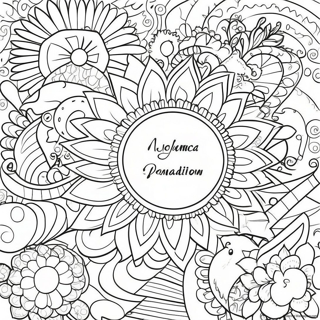 Joyful Affirmations Coloring Page 56467