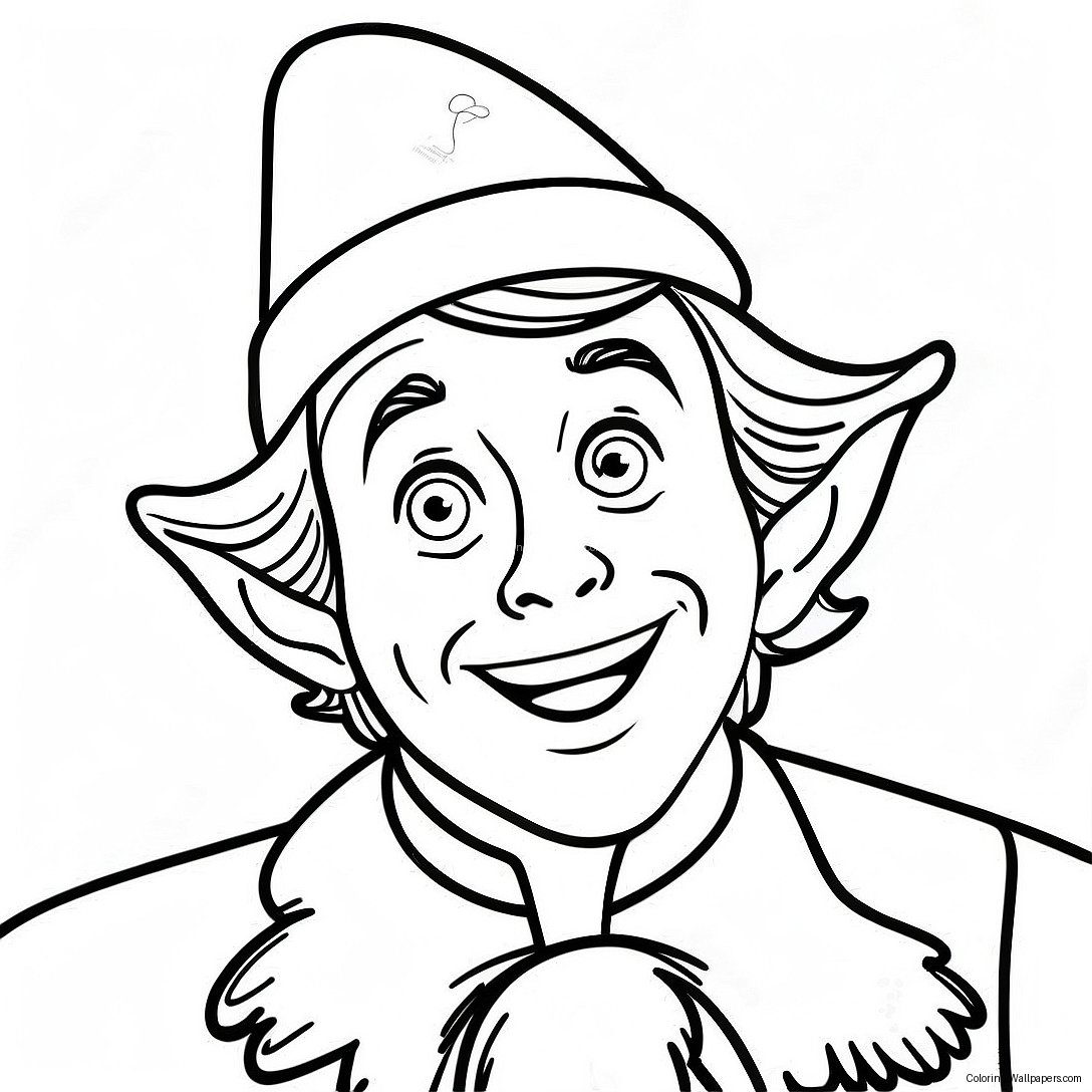 Joyful Buddy The Elf Coloring Page 28901