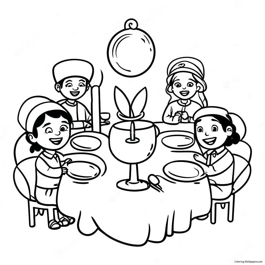 Joyful First Passover Celebration Coloring Page 38850