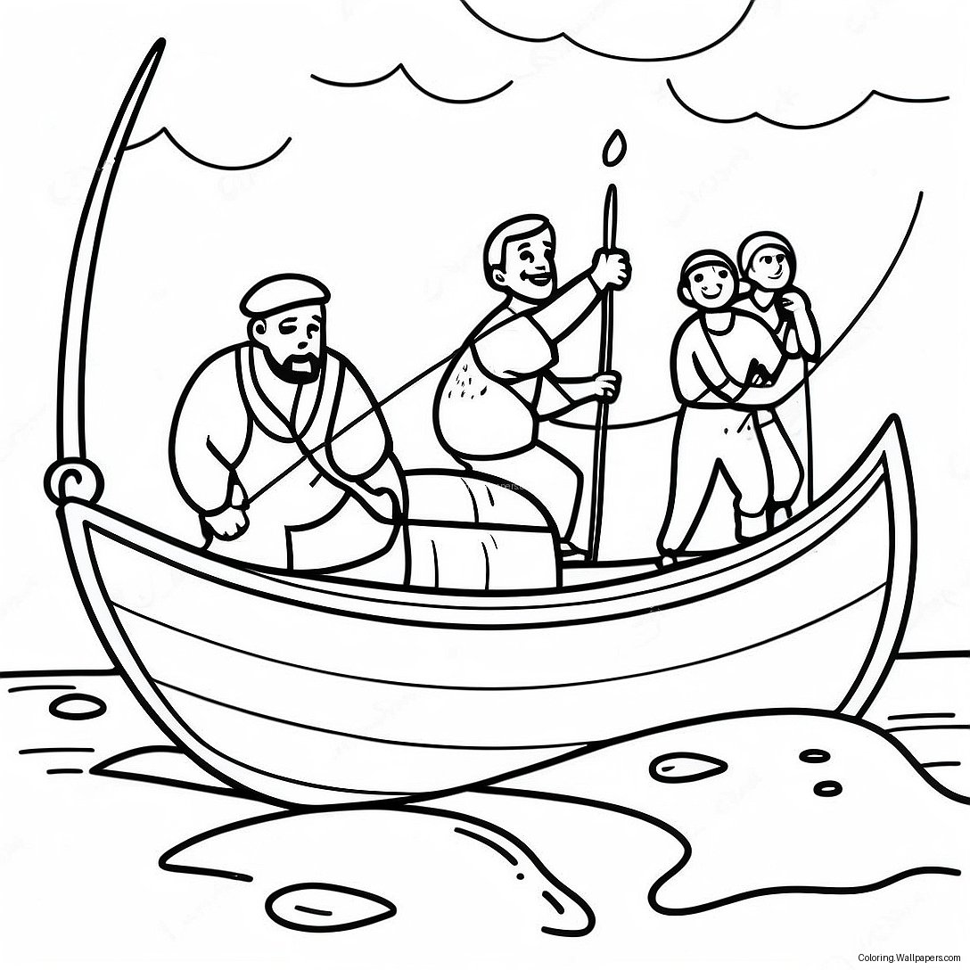 Joyful Fishers Of Men Coloring Page 49388