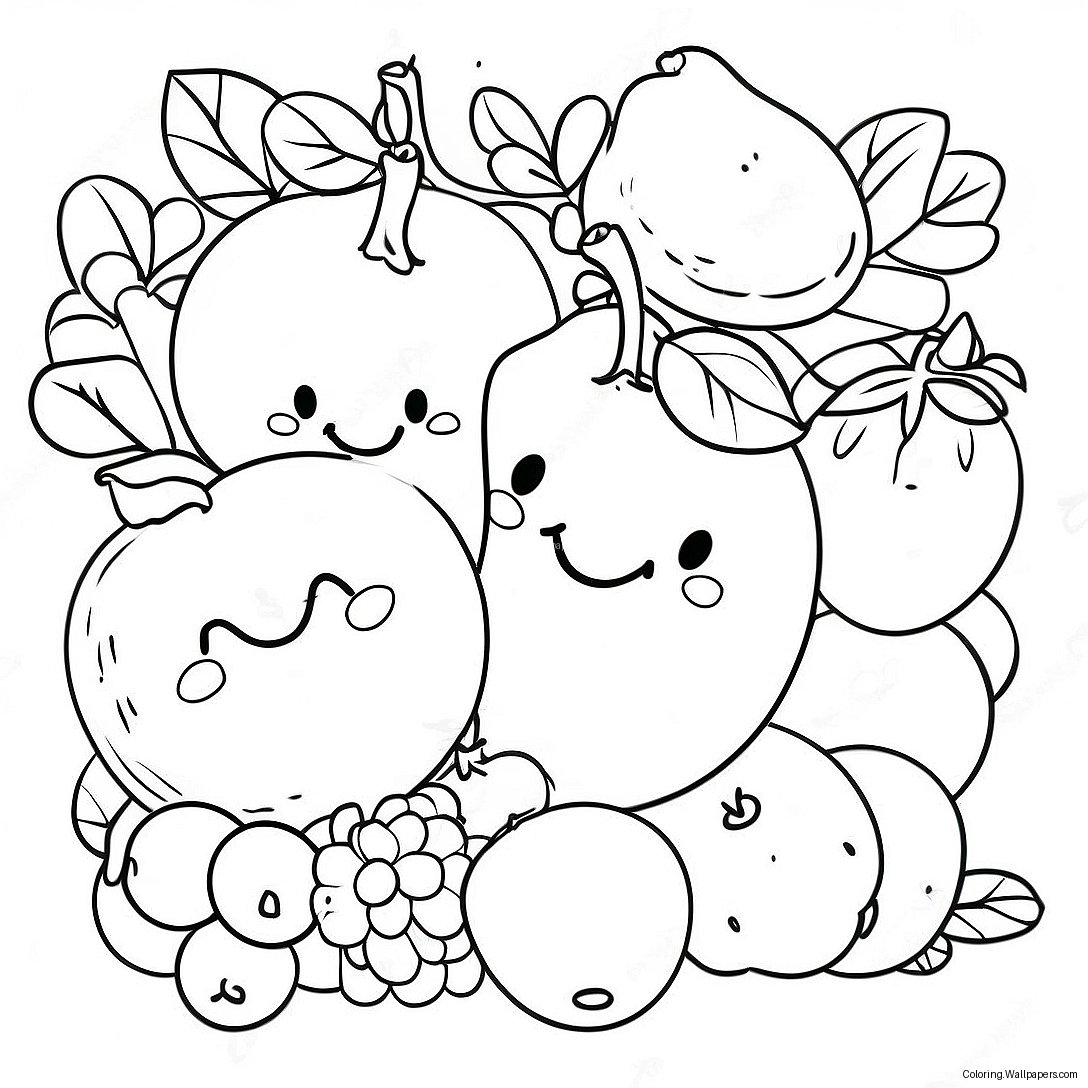 Joyful Fruit Of The Spirit Coloring Page 5608