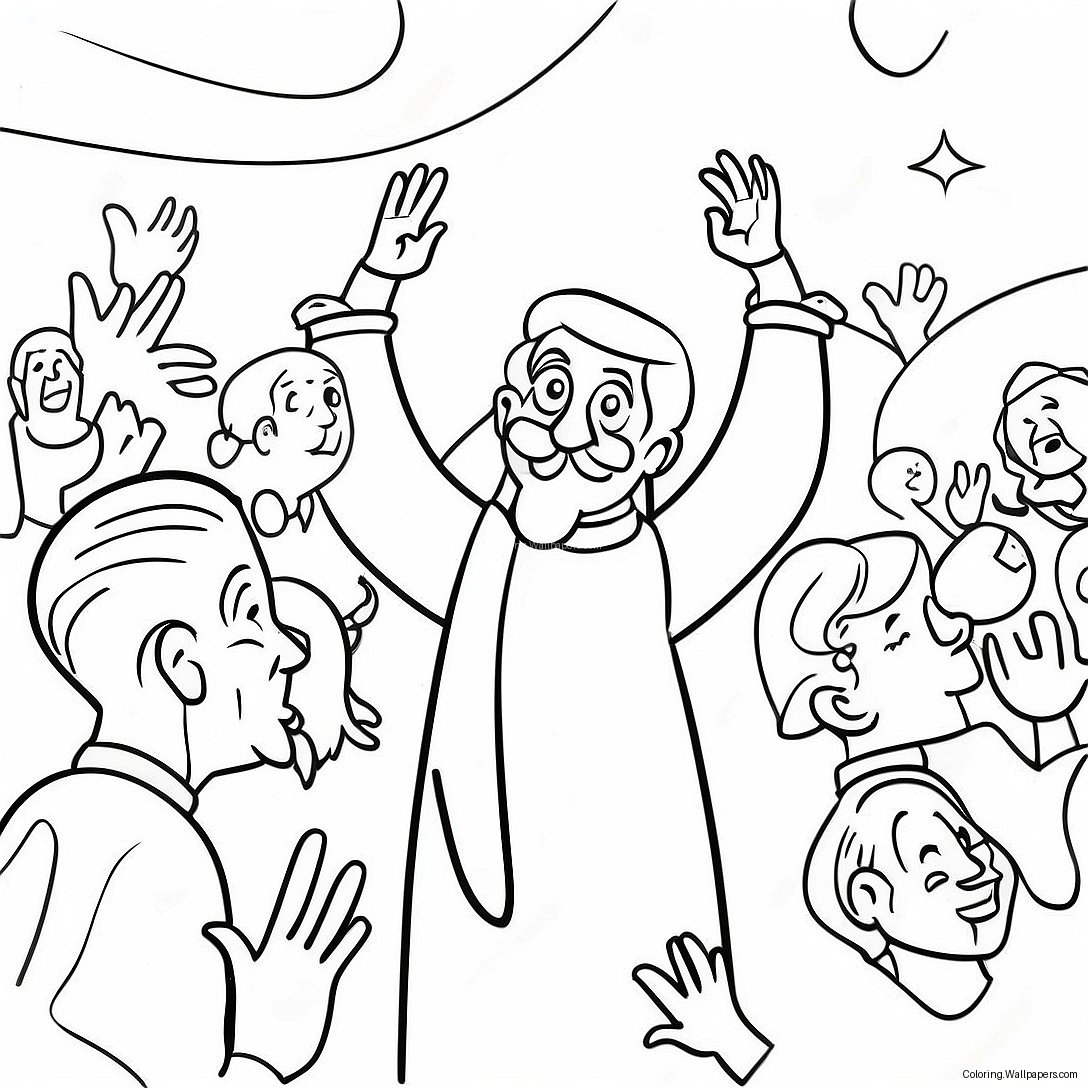 Joyful Sabbath Celebration Coloring Page 35339