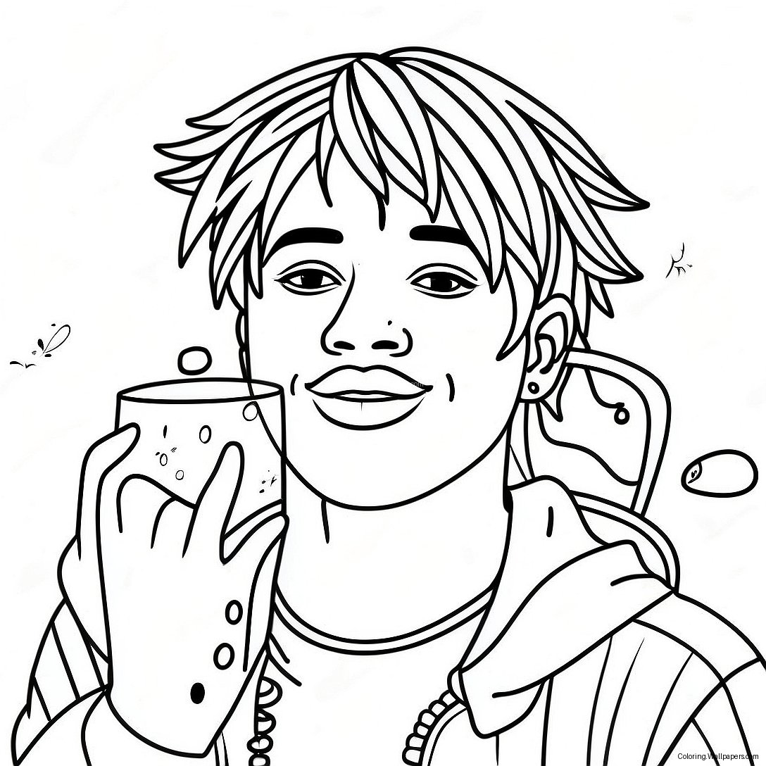 Juice Wrld Coloring Page (9870-7959)