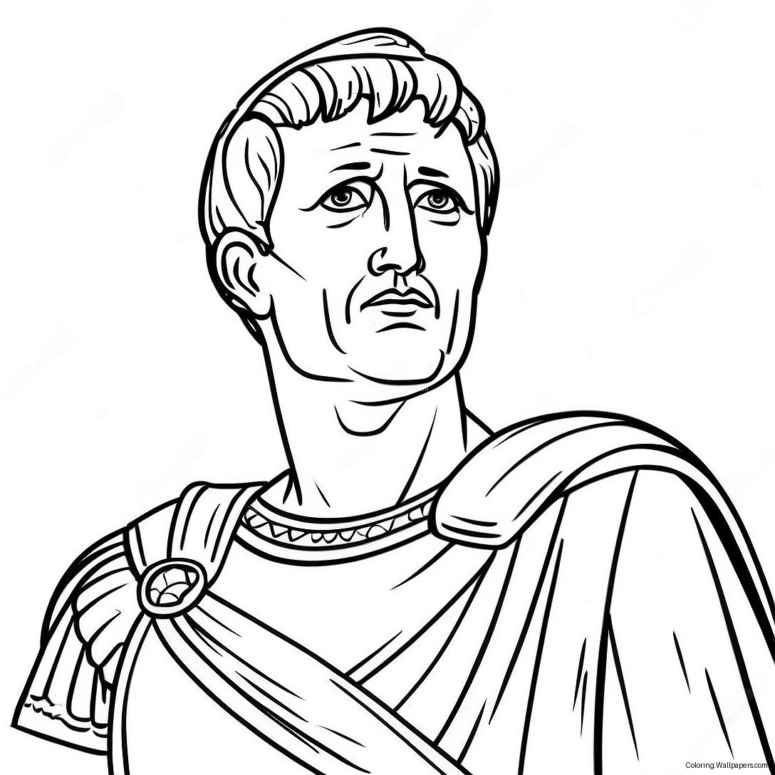 Julius Caesar Historical Figure Coloring Page 54145