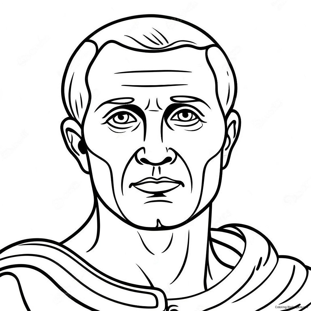 Julius Caesar Historische Figur Ausmalbild 54146