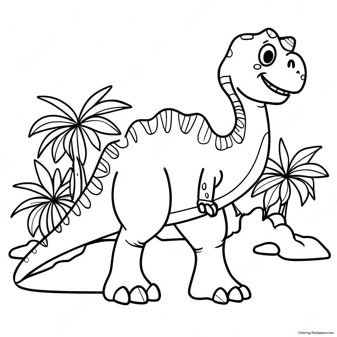 Jumbo Dinosaur Coloring Page 4877