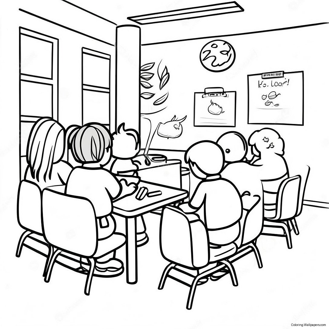 K-12 Classroom Activities Coloring Page 11558