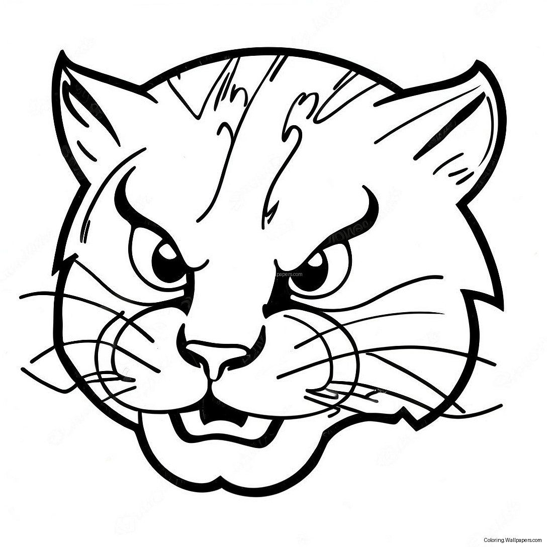 Página Para Colorear Del Logo De K-State Wildcat 47169