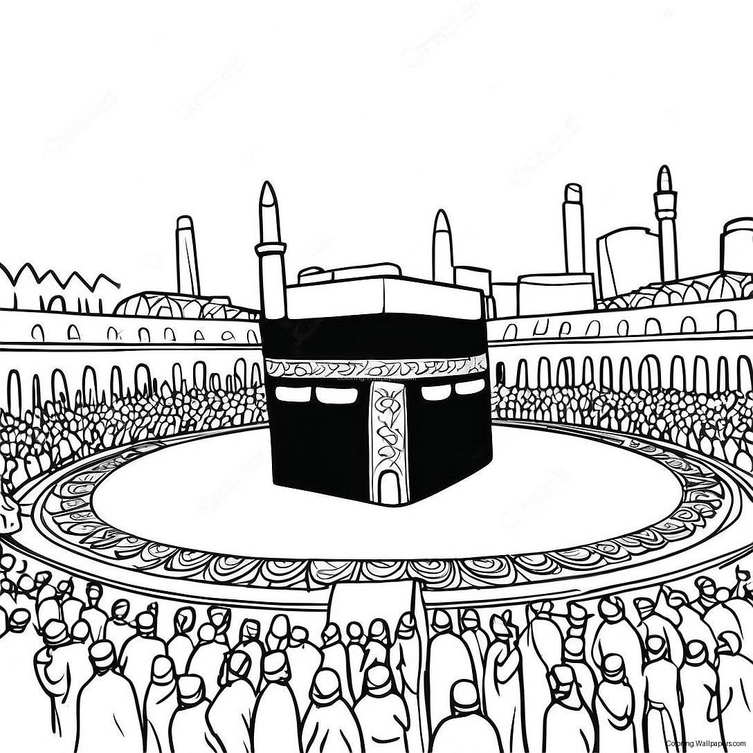 Kaaba In Mekka Ausmalbild 45839