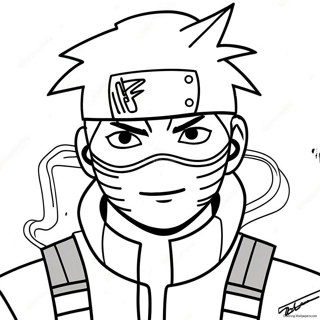 หน้ากระดาษระบายสี Kakashi 1435