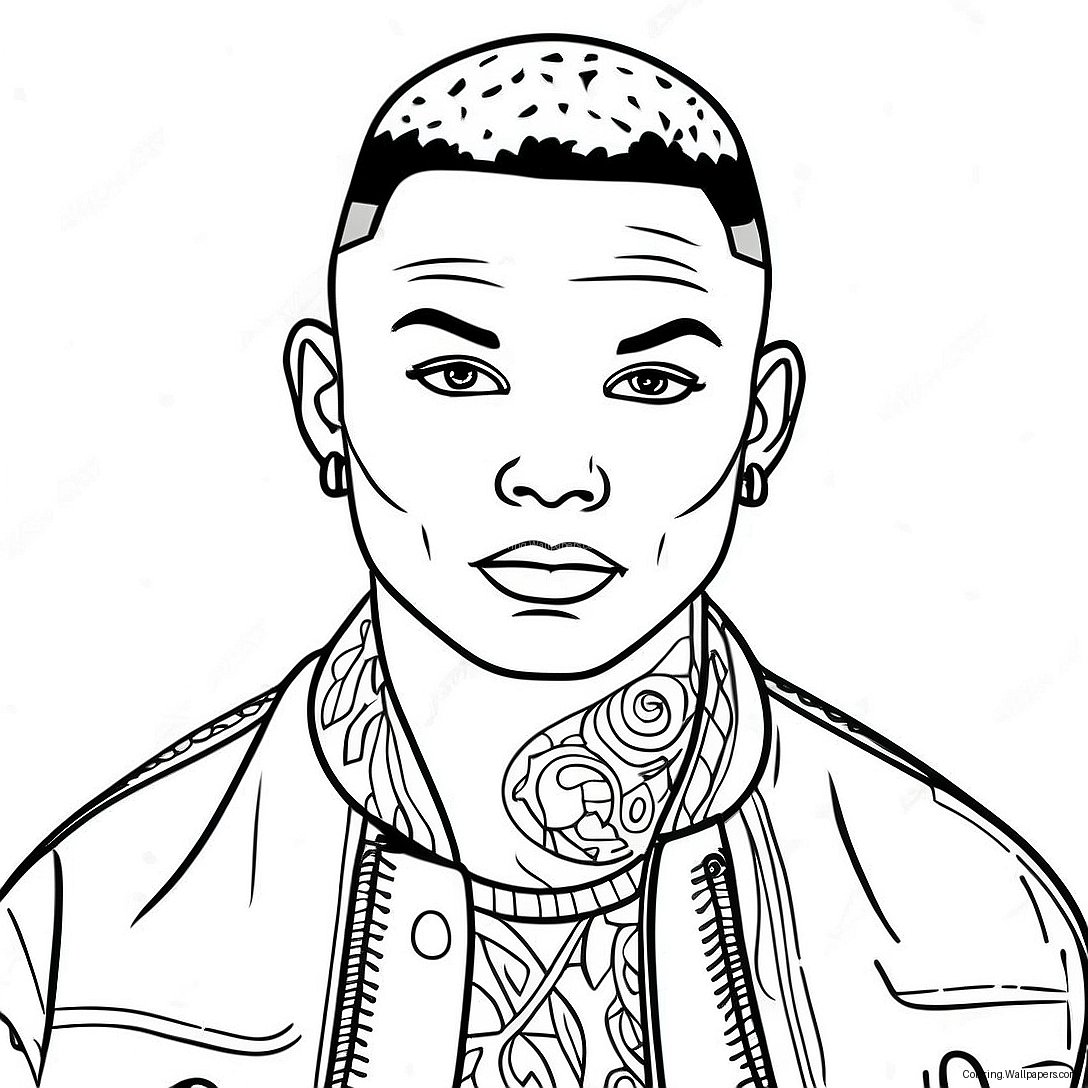 Kane Brown Ausmalbild 40013